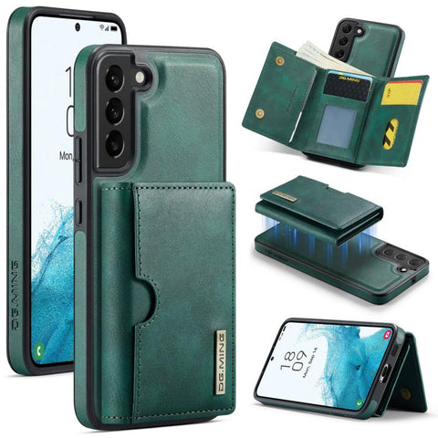 DG.MING M6 Series RFID Tri-fold Card Bag Removable Leather Phone Case, For Samsung Galaxy S24 Ultra 5G, For Samsung Galaxy S24+ 5G, For Samsung Galaxy S24 5G, For Samsung Galaxy S23 FE 5G, For Samsung Galaxy S23 Ultra 5G, For Samsung Galaxy S23+ 5G    ...