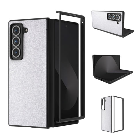 Black Frame Glitter Shockproof Phone Case, For Galaxy Z Fold8 Ultra 5G, For Samsung Galaxy Z Fold7 5G, For Samsung Galaxy Z Fold Special