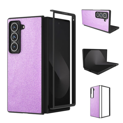 Black Frame Glitter Shockproof Phone Case, For Galaxy Z Fold8 Ultra 5G, For Samsung Galaxy Z Fold7 5G, For Samsung Galaxy Z Fold Special