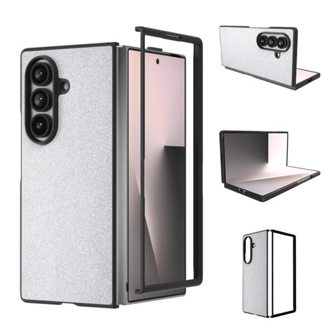 Black Frame Glitter Shockproof Phone Case, For Galaxy Z Fold8 Ultra 5G, For Samsung Galaxy Z Fold7 5G, For Samsung Galaxy Z Fold Special