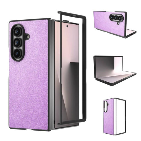 Black Frame Glitter Shockproof Phone Case, For Galaxy Z Fold8 Ultra 5G, For Samsung Galaxy Z Fold7 5G, For Samsung Galaxy Z Fold Special