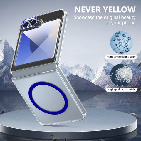 lce Folding Series MagSafe Integrated Clear PC Phone Case, For Samsung Galaxy Z Flip5, For Samsung Galaxy Z Fold4, For Samsung Galaxy Z Flip4, For Samsung Galaxy Z Flip3 5G, For Samsung Galaxy Z Fold3 5G