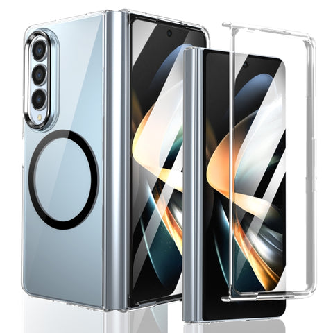 lce Folding Series MagSafe Integrated Clear PC Phone Case, For Samsung Galaxy Z Flip5, For Samsung Galaxy Z Fold4, For Samsung Galaxy Z Flip4, For Samsung Galaxy Z Flip3 5G, For Samsung Galaxy Z Fold3 5G