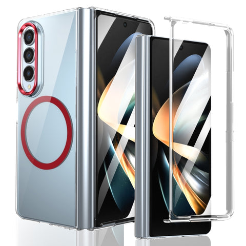 lce Folding Series MagSafe Integrated Clear PC Phone Case, For Samsung Galaxy Z Flip5, For Samsung Galaxy Z Fold4, For Samsung Galaxy Z Flip4, For Samsung Galaxy Z Flip3 5G, For Samsung Galaxy Z Fold3 5G