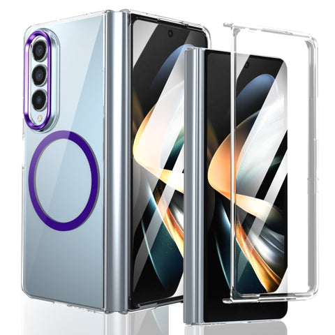 lce Folding Series MagSafe Integrated Clear PC Phone Case, For Samsung Galaxy Z Flip5, For Samsung Galaxy Z Fold4, For Samsung Galaxy Z Flip4, For Samsung Galaxy Z Flip3 5G, For Samsung Galaxy Z Fold3 5G