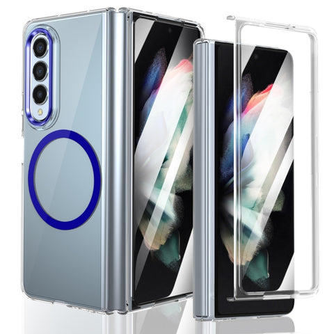lce Folding Series MagSafe Integrated Clear PC Phone Case, For Samsung Galaxy Z Flip5, For Samsung Galaxy Z Fold4, For Samsung Galaxy Z Flip4, For Samsung Galaxy Z Flip3 5G, For Samsung Galaxy Z Fold3 5G
