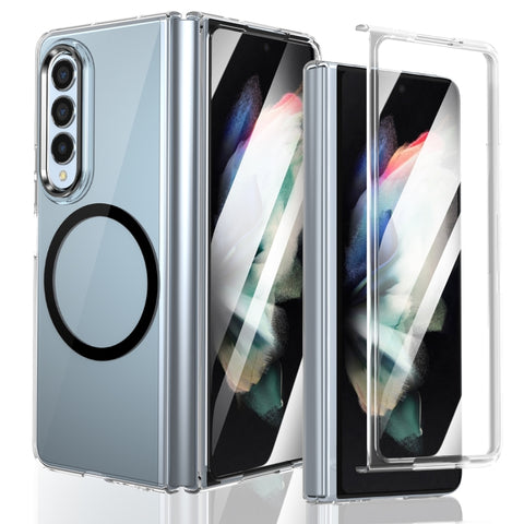 lce Folding Series MagSafe Integrated Clear PC Phone Case, For Samsung Galaxy Z Flip5, For Samsung Galaxy Z Fold4, For Samsung Galaxy Z Flip4, For Samsung Galaxy Z Flip3 5G, For Samsung Galaxy Z Fold3 5G