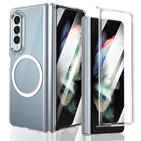 lce Folding Series MagSafe Integrated Clear PC Phone Case, For Samsung Galaxy Z Flip5, For Samsung Galaxy Z Fold4, For Samsung Galaxy Z Flip4, For Samsung Galaxy Z Flip3 5G, For Samsung Galaxy Z Fold3 5G