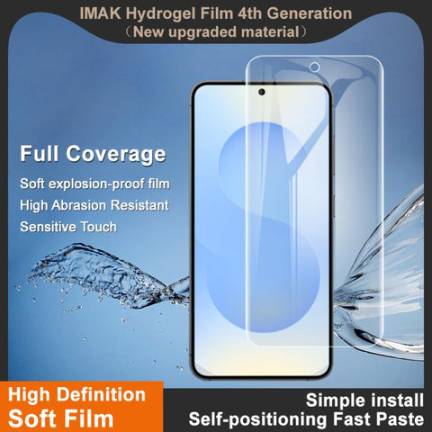 imak 4th Generation  Full Coverage Screen Hydrogel Film Protector, For Samsung Galaxy A57 5G, For Samsung Galaxy A37 5G, For Galaxy A27 5G, For Samsung Galaxy A36 5G / A56 5G