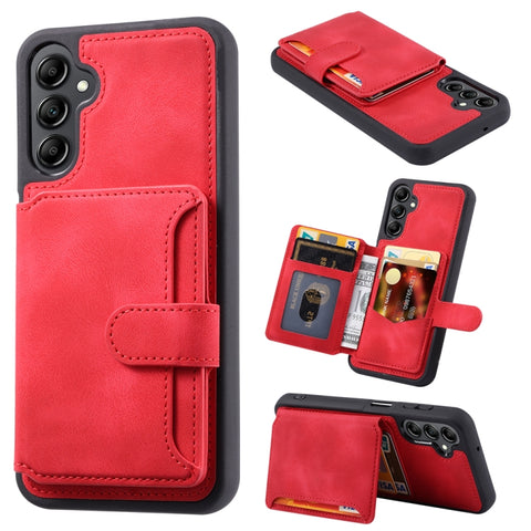 Skin Feel Dream RFID Anti-theft PU Card Bag Phone Case, For Samsung Galaxy S26+ 5G, For Samsung Galaxy S26 Ultra 5G, For Samsung Galaxy S26 5G, For Samsung Galaxy S25 5G, For Samsung Galaxy S25+ 5G, For Samsung Galaxy S25 Ultra 5G