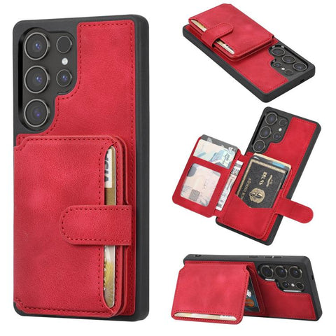 Skin Feel Dream RFID Anti-theft PU Card Bag Phone Case, For Samsung Galaxy S26+ 5G, For Samsung Galaxy S26 Ultra 5G, For Samsung Galaxy S26 5G, For Samsung Galaxy S25 5G, For Samsung Galaxy S25+ 5G, For Samsung Galaxy S25 Ultra 5G