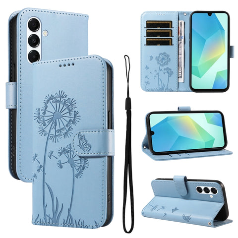 Dandelion Embossed Pattern Flip Leather Phone Case, For Samsung Galaxy A26 5G Global
