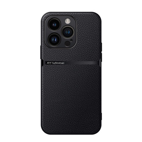 Litchi Leather Magnetic Full Coverage Shockproof Phone Case, For iPhone 16, For iPhone 15 Pro Max, For iPhone 15 Pro, For iPhone 15 Plus, For iPhone 15, For iPhone 14 Plus, For iPhone 14, For iPhone 14 Pro