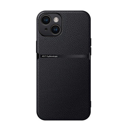 Litchi Leather Magnetic Full Coverage Shockproof Phone Case, For iPhone 16, For iPhone 15 Pro Max, For iPhone 15 Pro, For iPhone 15 Plus, For iPhone 15, For iPhone 14 Plus, For iPhone 14, For iPhone 14 Pro