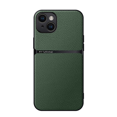 Litchi Leather Magnetic Full Coverage Shockproof Phone Case, For iPhone 16, For iPhone 15 Pro Max, For iPhone 15 Pro, For iPhone 15 Plus, For iPhone 15, For iPhone 14 Plus, For iPhone 14, For iPhone 14 Pro