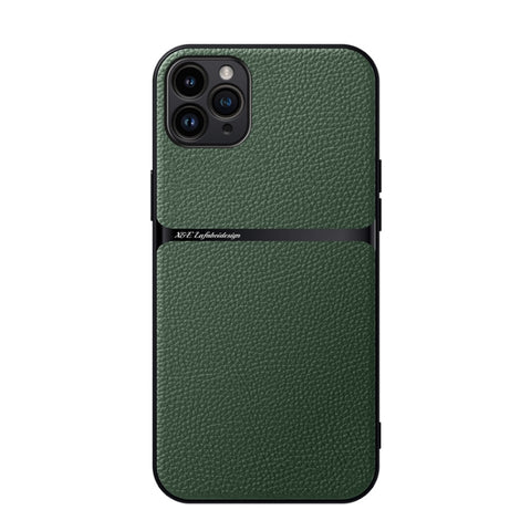 Litchi Leather Magnetic Full Coverage Shockproof Phone Case, For iPhone 14 Pro Max, For iPhone 13 Pro Max, For iPhone 13 Pro, For iPhone 13, For iPhone 12, For iPhone 12 Pro Max, For iPhone 12 Pro, For iPhone 11 Pro Max