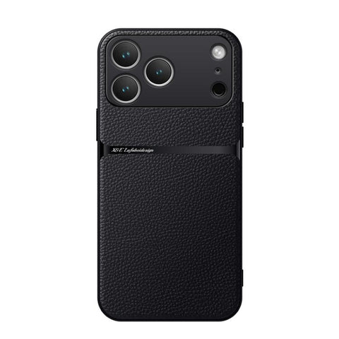 Litchi Leather Magnetic Full Coverage Shockproof Phone Case, For iPhone 17e / 16e, For iPhone 17 Pro Max, For iPhone 17 Pro, For iPhone 17, For iPhone Air, For iPhone 16 Pro Max, For iPhone 16 Pro, For iPhone 16 Plus