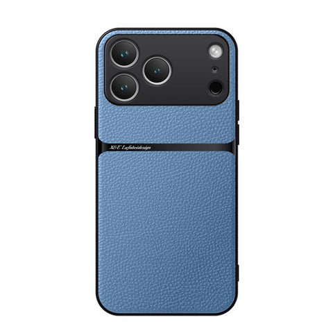 Litchi Leather Magnetic Full Coverage Shockproof Phone Case, For iPhone 17e / 16e, For iPhone 17 Pro Max, For iPhone 17 Pro, For iPhone 17, For iPhone Air, For iPhone 16 Pro Max, For iPhone 16 Pro, For iPhone 16 Plus