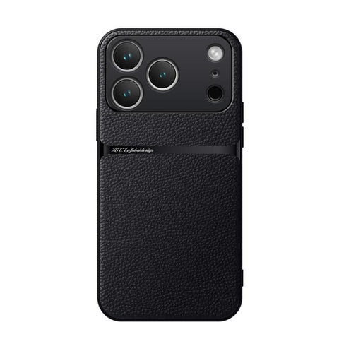 Litchi Leather Magnetic Full Coverage Shockproof Phone Case, For iPhone 17e / 16e, For iPhone 17 Pro Max, For iPhone 17 Pro, For iPhone 17, For iPhone Air, For iPhone 16 Pro Max, For iPhone 16 Pro, For iPhone 16 Plus