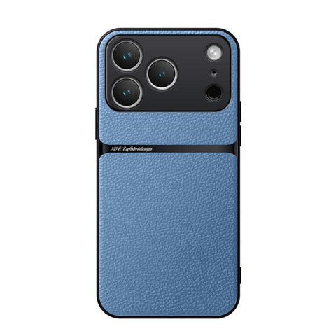 Litchi Leather Magnetic Full Coverage Shockproof Phone Case, For iPhone 17e / 16e, For iPhone 17 Pro Max, For iPhone 17 Pro, For iPhone 17, For iPhone Air, For iPhone 16 Pro Max, For iPhone 16 Pro, For iPhone 16 Plus