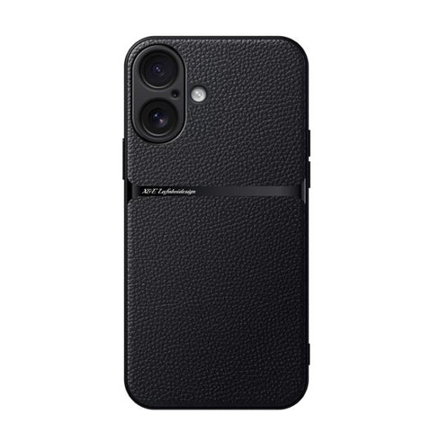Litchi Leather Magnetic Full Coverage Shockproof Phone Case, For iPhone 17e / 16e, For iPhone 17 Pro Max, For iPhone 17 Pro, For iPhone 17, For iPhone Air, For iPhone 16 Pro Max, For iPhone 16 Pro, For iPhone 16 Plus