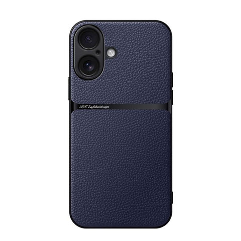 Litchi Leather Magnetic Full Coverage Shockproof Phone Case, For iPhone 17e / 16e, For iPhone 17 Pro Max, For iPhone 17 Pro, For iPhone 17, For iPhone Air, For iPhone 16 Pro Max, For iPhone 16 Pro, For iPhone 16 Plus
