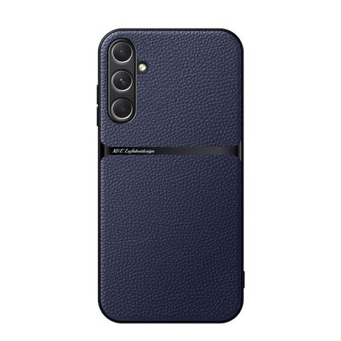 Litchi Leather Magnetic Full Coverage Shockproof Phone Case, For Galaxy A35 5G, For Galaxy A25 5G, For Galaxy A34 5G, For Galaxy A54 5G, For Galaxy A53 5G, For Galaxy A52 5G