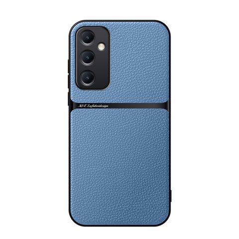Litchi Leather Magnetic Full Coverage Shockproof Phone Case, For Galaxy A35 5G, For Galaxy A25 5G, For Galaxy A34 5G, For Galaxy A54 5G, For Galaxy A53 5G, For Galaxy A52 5G