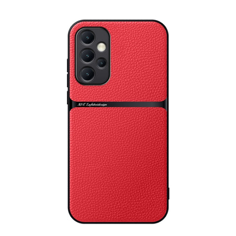 Litchi Leather Magnetic Full Coverage Shockproof Phone Case, For Galaxy A35 5G, For Galaxy A25 5G, For Galaxy A34 5G, For Galaxy A54 5G, For Galaxy A53 5G, For Galaxy A52 5G
