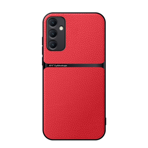 Litchi Leather Magnetic Full Coverage Shockproof Phone Case, For Galaxy A35 5G, For Galaxy A25 5G, For Galaxy A34 5G, For Galaxy A54 5G, For Galaxy A53 5G, For Galaxy A52 5G