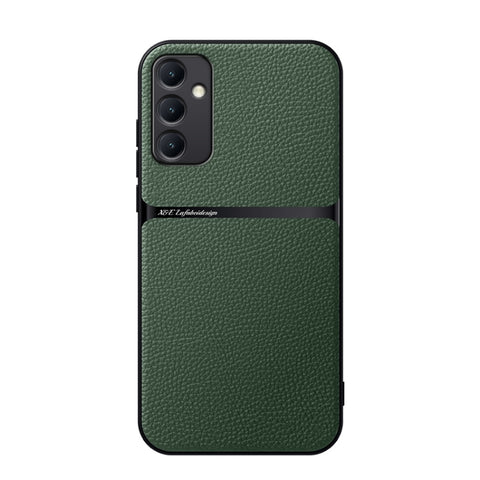 Litchi Leather Magnetic Full Coverage Shockproof Phone Case, For Galaxy A35 5G, For Galaxy A25 5G, For Galaxy A34 5G, For Galaxy A54 5G, For Galaxy A53 5G, For Galaxy A52 5G