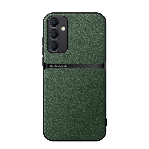 Litchi Leather Magnetic Full Coverage Shockproof Phone Case, For Galaxy A35 5G, For Galaxy A25 5G, For Galaxy A34 5G, For Galaxy A54 5G, For Galaxy A53 5G, For Galaxy A52 5G