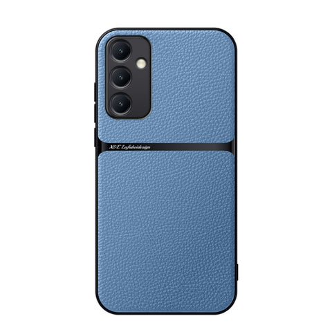 Litchi Leather Magnetic Full Coverage Shockproof Phone Case, For Galaxy A35 5G, For Galaxy A25 5G, For Galaxy A34 5G, For Galaxy A54 5G, For Galaxy A53 5G, For Galaxy A52 5G