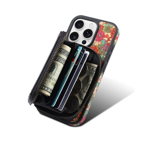 Denior D23 MagSafe Detachable Zipper Wallet Holder Phone Case, For iPhone 12 Pro Max, For iPhone 12 Pro