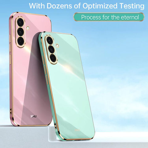 XINLI Straight Edge 6D Electroplate TPU Phone Case, For Samsung Galaxy A36 5G