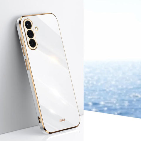 XINLI Straight Edge 6D Electroplate TPU Phone Case, For Samsung Galaxy A36 5G