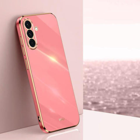 XINLI Straight Edge 6D Electroplate TPU Phone Case, For Samsung Galaxy A36 5G