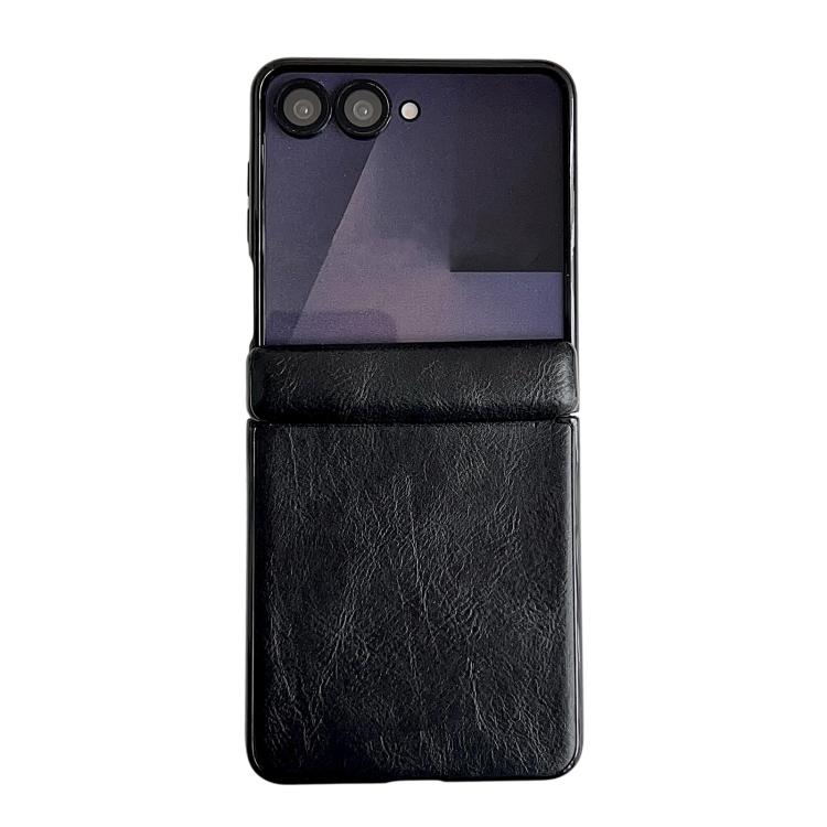 Integrated Magnetic Axis Crazy Horse Texture Phone Case, For Samsung Galaxy Z Flip7, For Samsung Galaxy Z Flip6 / Flip7 FE, For Samsung Galaxy Z Flip5