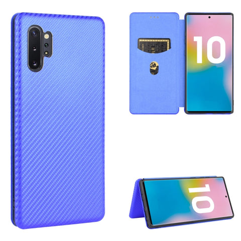 Carbon Fiber Texture Magnetic Horizontal Flip TPU + PC + PU Leather Case with Card Slot, For Samsung Galaxy Note10, For Samsung Galaxy Note10 Plus, For Samsung Galaxy Note20 Ultra, For Samsung Galaxy Note20, For Samsung Galaxy A21s