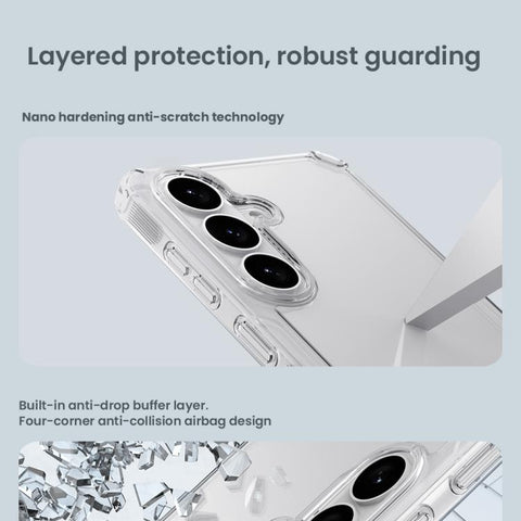 NILLKIN PC + TPU Phone Case, For Samsung Galaxy S26+ 5G, For Samsung Galaxy S26 Ultra 5G, For Samsung Galaxy S26 5G, For Samsung Galaxy S25 5G, For Samsung Galaxy S25+ 5G, For Samsung Galaxy S25 Ultra 5G