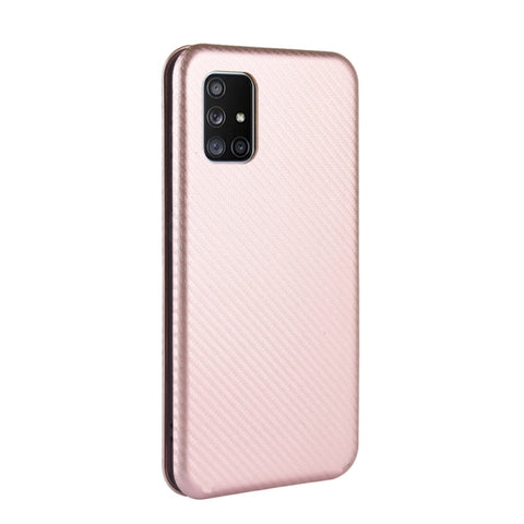 Carbon Fiber Texture Magnetic Horizontal Flip TPU + PC + PU Leather Case with Rope & Card Slot, For Samsung Galaxy A71 5G, For Samsung Galaxy A71, For Samsung Galaxy A90 5G, For Samsung Galaxy A91 / M80s / S10 Lite, For Samsung Galaxy M11              ...
