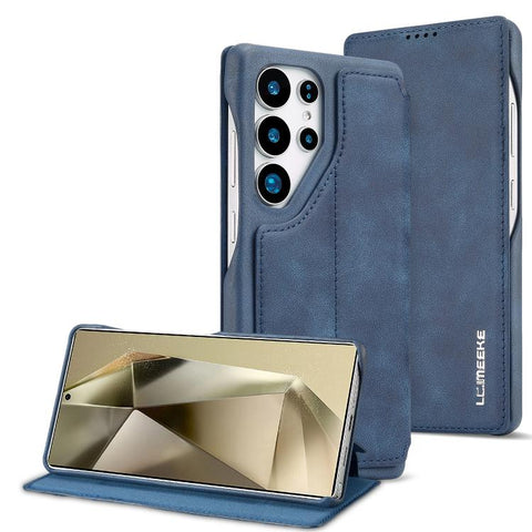 LC.IMEEKE Hon Ancient Series Flip Leather Phone Case, For Samsung Galaxy S26+ 5G, For Samsung Galaxy S26 Ultra 5G, For Samsung Galaxy S26 5G, For Samsung Galaxy S25 Ultra 5G