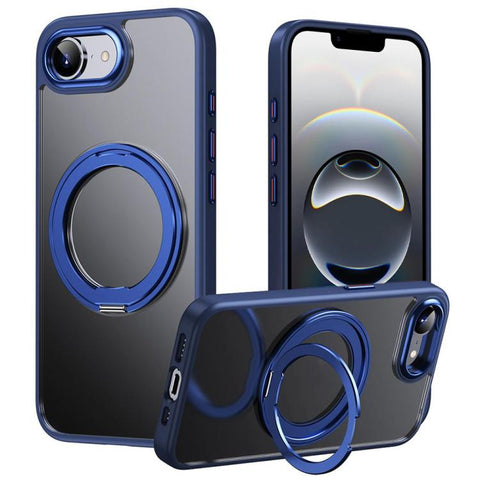 Frosted 360 Degree MagSafe Magnetic Holder Phone Case, For iPhone 18 Pro, For iPhone 18 Pro Max, For iPhone 17e / 16e, For iPhone 17 Pro Max, For iPhone 17 Pro, For iPhone 17, For iPhone Air