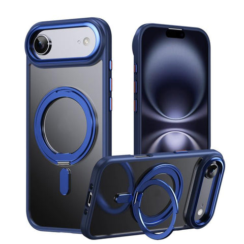 Frosted 360 Degree MagSafe Magnetic Holder Phone Case, For iPhone 18 Pro, For iPhone 18 Pro Max, For iPhone 17e / 16e, For iPhone 17 Pro Max, For iPhone 17 Pro, For iPhone 17, For iPhone Air