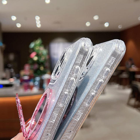 Mirror Butterfly Holder Glitterr MagSafe Phone Case, For iPhone 11 Pro Max, For iPhone 11