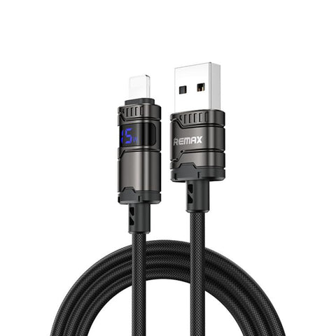 REMAX C01-AL 3A USB to 8 Pin Nylon Braided Data Cable, Length: 1.2m, USB to 8 Pin