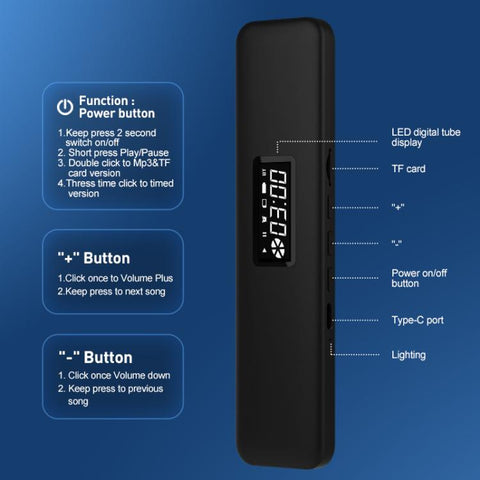 SLEEP BOX Bone Conduction Bluetooth 5.3 Sleep Speaker