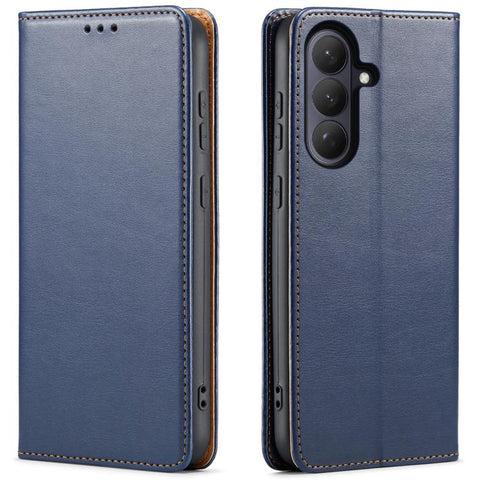 Fierre Shann PU Genuine Leather Texture Phone Case, For Samsung Galaxy S26+ 5G, For Samsung Galaxy S26 Ultra 5G, For Samsung Galaxy S26 5G, For Samsung Galaxy S25 Edge 5G, For Samsung Galaxy S25 5G, For Samsung Galaxy S25+ 5G                           ...