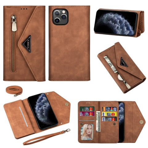 Skin Feel Zipper Horizontal Flip Leather Case with Holder & Card Slots & Photo Frame & Lanyard & Long Rope, For iPhone 6, For iPhone 6 Plus, For iPhone 7 / 8 / SE (2020), For iPhone 7 Plus / 8 Plus, For iPhone 11, For iPhone 11 Pro, For iPhone 11 Pro M...