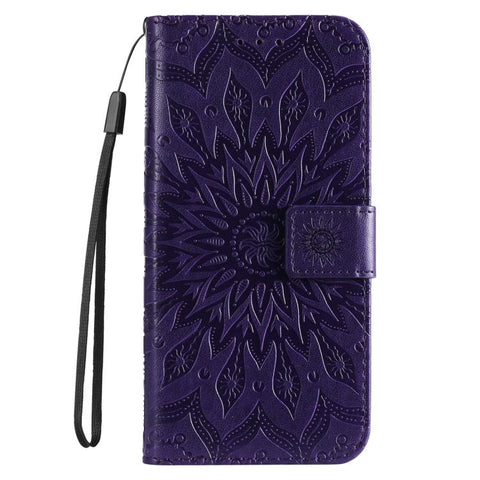 Embossed Sunflower Pattern Flip Leather Phone Case, For Samsung Galaxy A56 5G
